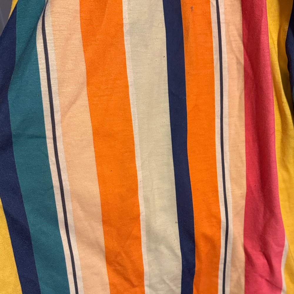 Colorful Striped Button-Down Dress - Picture 5 of 6
